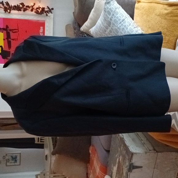 Louis Feraud vintage one button wool blazer jacket 14 womens - Picture 2 of 14